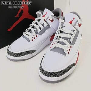 NIKE/ナイキ AIR JORDAN 3 RETRO FIRE RED/エアジョーダン3 レトロ ファイヤーレッド DN3707-160/28.5 /080