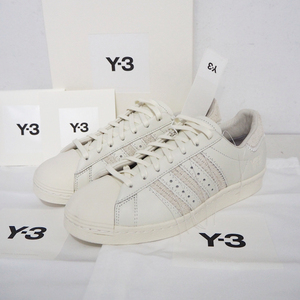 新品 定価48400円 Y-3 SST 刺し子 ステッチ SUPERSTAR ヌバック レザー スニーカー 白 オフホワイト 24.5cm 25cm ヨウジヤマモト id4122