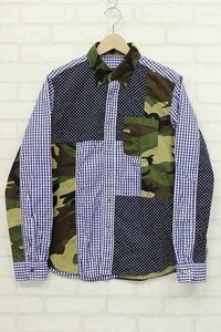 1T9837■クリックポスト対応商品■SOPHNET 15ss MULTI MIX BD SHIRT ソフネット シャツ