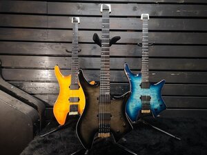 ◆大感謝祭!エボニー指板 6st Headless Guitar See Thru Black ヘッドレスギター 軽量!ギターハンガーOK!検/kiesel ibanez q qx G1G22529-2