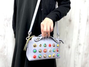 極美品 FENDI フェンディ バイザウェイ ハンドバッグ ショルダーバッグ バッグ レザー 紫系 2WAY 76992