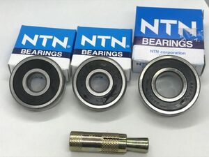 HONDA CBX550 PC04 インテグラ 日本製 NTN 後リアホイール ハブベアリング 抜き工具 画像付き詳細作業手順 レストア スプロケ DIY 修理