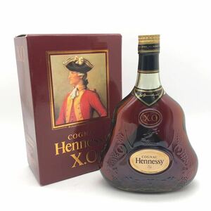 【未開栓】 Hennessy ヘネシー XO グリーンボトル 金キャップ ブランデー ブランデー 700ml 箱