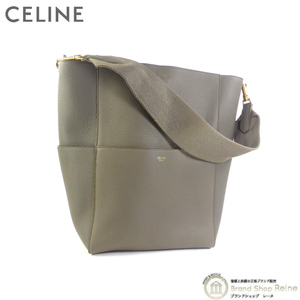 セリーヌ （CELINE） サングル バケット ワンショルダー バッグ 18959 TAUPE（新品同様）中古