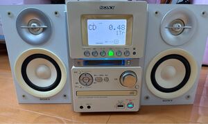 【動作品】 SONY MD CD システムコンポ CMT-M35WM ホワイト