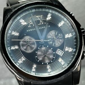 Armani Exchange アルマーニ エクスチェンジ AX2093 腕時計 クオーツ アナログ クロノグラフ カレンダー 新品電池交換済み 動作確認済み