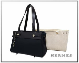 ☆美品HERMES/エルメス エールバッグ カバスPM □H 黒 替えバッグ付属 送料税込み！