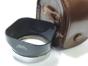 ワルツ 二眼レフ/Bay1用 レンズフード 革ケース付／Walz Lens Hood for TLR/Bay1 w/Case バヨネット式/ メタル/金属製