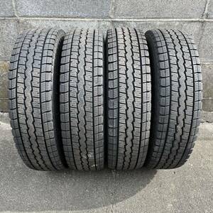 送料無料！ ダンロップ ウィンターマックス SV01 145/80R12 80/78N LT 4本 スタッドレス 冬 タイヤ 軽トラ 軽バン ハイゼット N-VAN など