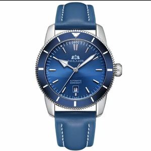 LDL915# 新品【PAULAREIS】最新モデル 腕時計 Breitling ブライトリング ブルーレザー 自動巻き ROLEXオマージュ