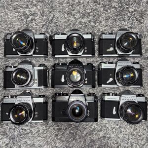 【ジャンク】1円スタート 合計18点 フィルムカメラ レンズ Pentax sp super takumar 55mm 50mm 28mm など