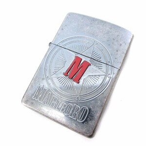 ジッポー ZIPPO Marlboro マルボロ スターコンパスエンブレム オイルライター XVI 2000年製 シルバーカラー 火花未確認 喫煙グッズ ジャン