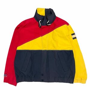 希少 90s tommy hilfiger クレイジーパターン　ジャケット　セーリング　トミーヒルフィガー　ヴィンテージ　古着　ストリート　Sサイズ