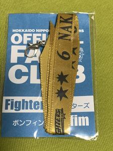 新品『　6　中田　』　　ファイターズ　ボンフィン　日ハム　北海道日本ハムファイターズ