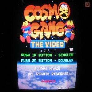 1円〜 ナムコ/NAMCO コズモギャング・ザ・ビデオ COSMO GANG THE VIDEO システムII 動作確認済【20