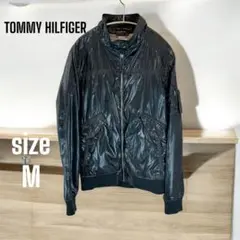 TOMMY HILFIGER 【M】ジップアップブルゾンジャケット　ブラック