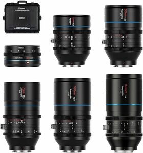 SIRUI フル Venus レンズ セット35mm+50mm+75mm+100mm+135mm+1.25x アダプター、RF マウント