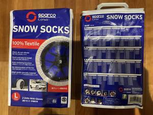 sparco SNOW SOCKS 白色　サイズ：L