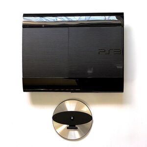 〈良品・動作確認済み〉PS3 プレイステーション3 本体 CECH-4300C CB チャコールブラック 500GB 縦置きスタンド PlayStation3 プレステ3