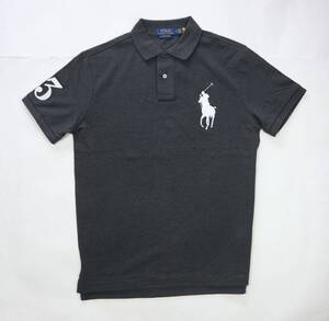 ★POLOラルフローレン★半袖ポロシャツ（US-M、日本Lサイズ、チャコールグレー）定価20900円新品