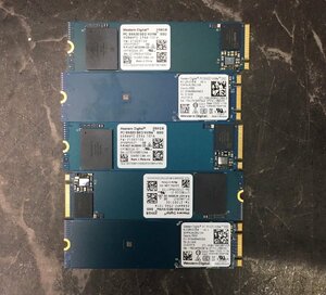 1円～ ■ M.2　NVMe　SSD　256GB　5点　まとめ売り　WD　Western　データ消去済　動作可