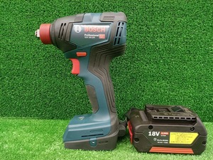 中古品 BOSCH ボッシュ 18V 4.0Ah コードレス インパクトドライバー GDX18V-200 バッテリー1個付