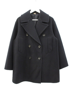 ドゥーズィエムクラス DEUXIEME CLASSE viclor half coat ハーフ コート F ネイビー 紺 アウター 上着 ウール ピーコート レディース