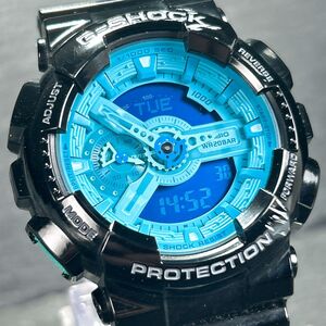 CASIO カシオ G-SHOCK ジーショック Hyper Colors GA-110B-1A2 腕時計 クオーツ アナデジ ブルー文字盤 メンズ ステンレス 動作確認済み