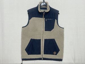 【Eddie Bauer】エディーバウアー フリースベスト サイズM アウトドア レトロ