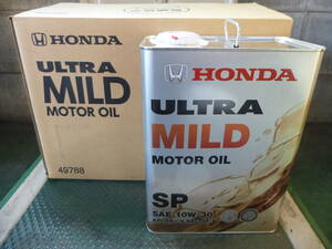 NEW HONDA純正 ULTRA MOTOR OIL MILD API SP 10ｗ30 4L/6缶 ワンケース 低粘度 ハイブリッド ホンダ ネクスト LEO LTD グリーン