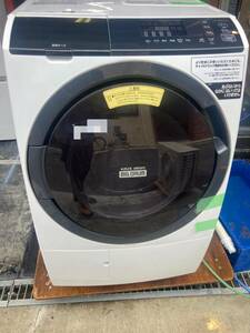 【中古】大阪引取限定　日立　ドラム式洗濯乾燥機　BD-SG100EL W　ホワイト　洗濯11kg 乾燥6kg　2020年製　ビッグドラム【KTF1F111】