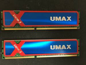 UMAX Cetus DCDDR3-16GB-1600(8GB2枚) DDR3-1600(OC),PC12800.CL11