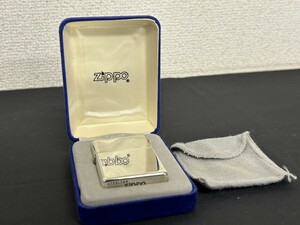 A3　Zippo　ジッポー　STERLING　1998　スターリングシルバー　オイルライター　火花OK　ケース付き　現状品