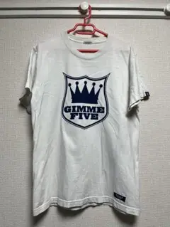 送料無料◆GIMME FIVE◆ギミファイブ◆クラウンロゴ白Tシャツ　サイズ:1