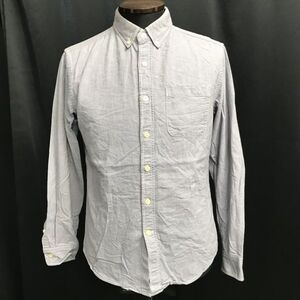 GLOBAL WORK/グローバルワーク★長袖シャツ【メンズM/青系】ボタンダウン/Tops/Shirts◆BH904