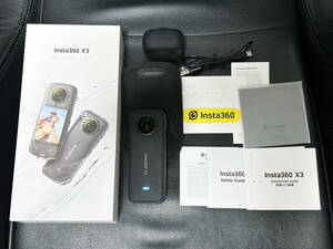 【美品】 Insta 360 X3 付属品完品 SanDisk製256GB microSD等おまけ付き 使用期間少