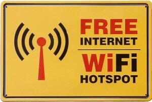 送料200円　アンティーク メタルプレート FREE WIFI サインプレート 看板