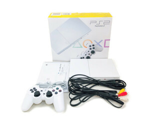 完動品 美品 PlayStation 2 セラミック・ホワイト SCPH-90000CW 貴重 レア ヴィンテージ 