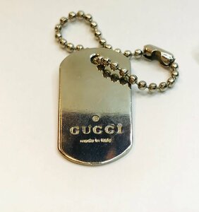 qoj.YKA14　GUCCI　グッチ　プレート　チャーム　