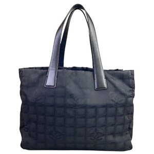 【1円～】 シャネル CHANEL バッグ トートバッグ ハンドバッグ ニュートラベルライン 8番台 ナイロン ブラック 中古