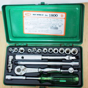 TONE トネ　ソケットレンチセット　No.1800 レトロ工具　sochet wrench set 管理番号523-2