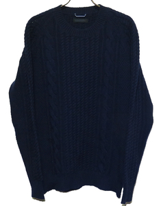 ジュンハシモト 16AW ケーブル編みニット 5 脇解れ junhashimoto CABLE C NECK KNIT