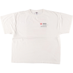 古着 00年代 デルタ DELTA American Red Cross アメリカ赤十字社 プリントTシャツ USA製 メンズXL /eaa452145