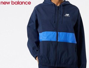 NB ニューバランス WJ21500-NGO Athletics アンプリファイドウーブンジャケット レディース ネイビー S