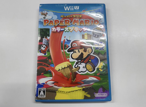 100円～◎WiiU ペーパーマリオ PAPER MARIO カラースプラッシュ WiiUソフト【動作確認済】