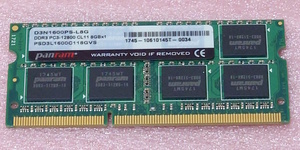 ◎CFD D3N1600PS-L8G - PC3L-12800S/DDR3L-1600 204Pin DDR3 S.O.DIMM 8GB 動作品