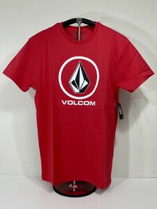 VOLCOM ボルコム AF511800RED メンズ Lサイズ 半袖Tシャツ プリント ロゴティー PrintLogoTee 赤色 レッド ヴォルコム 新品 即決 送料無料