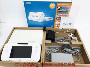 【1円】任天堂 WiiU 本体 プレミアムセット 32GB ホワイト ニンテンドーWii U 初期化/動作確認済 見えるもののみ L03-224hr/G4