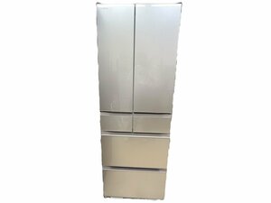 ■【美品】HITACHI 日立 6ドア冷凍冷蔵庫 R-HX54R XN 2021年製 定格内容積 540L ファインシャンパン フレンチ6ドア 店頭引取可能