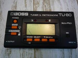 楽Ua9462-150☆BOSS TU-80 チューナー 動作未確認未検品